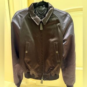 BURBERRY PRORSUM men’s black bomber jacket with pockets SIZE 48